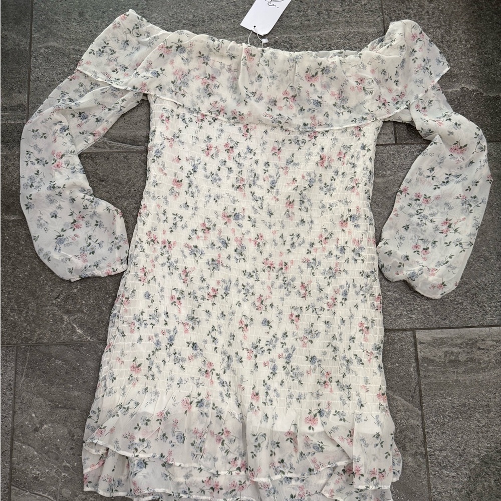 Floral Off-Shoulder Dress